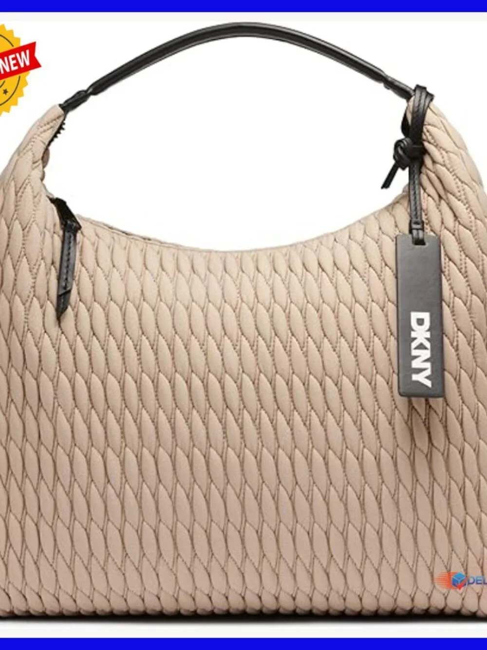 Large Nylon Hobo Bag with Shoulder Strap, Durable Casual Tote